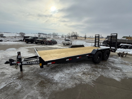 New 2026 Hillcrest 82"x18'+2' 15.4k Demco Coupler Equipment Trailer