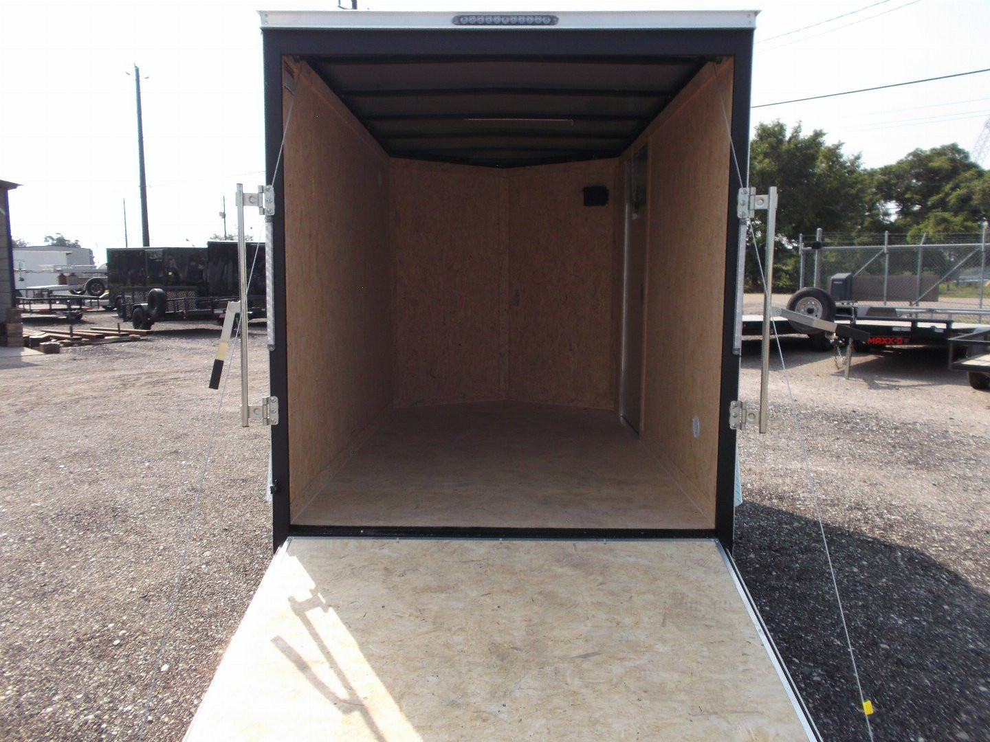 New 2026 Covered Wagon Trailers 6x10 Cargo Trailer / Enclosed Trailer / Extra Wide Ramp / 6'6" Interior / RV Side Door / (4) Recessed D-Rings / .030 White Semi-Screwless Exterior