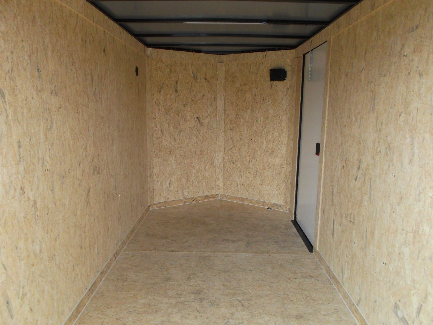 New 2026 Covered Wagon Trailers 6x10 Cargo / Enclosed Trailer / 6'6" Interior / Extra Wide Ramp / RV Side Door / LEDs / .030 Silver Semi-Screwless Exterior / Black Out Package