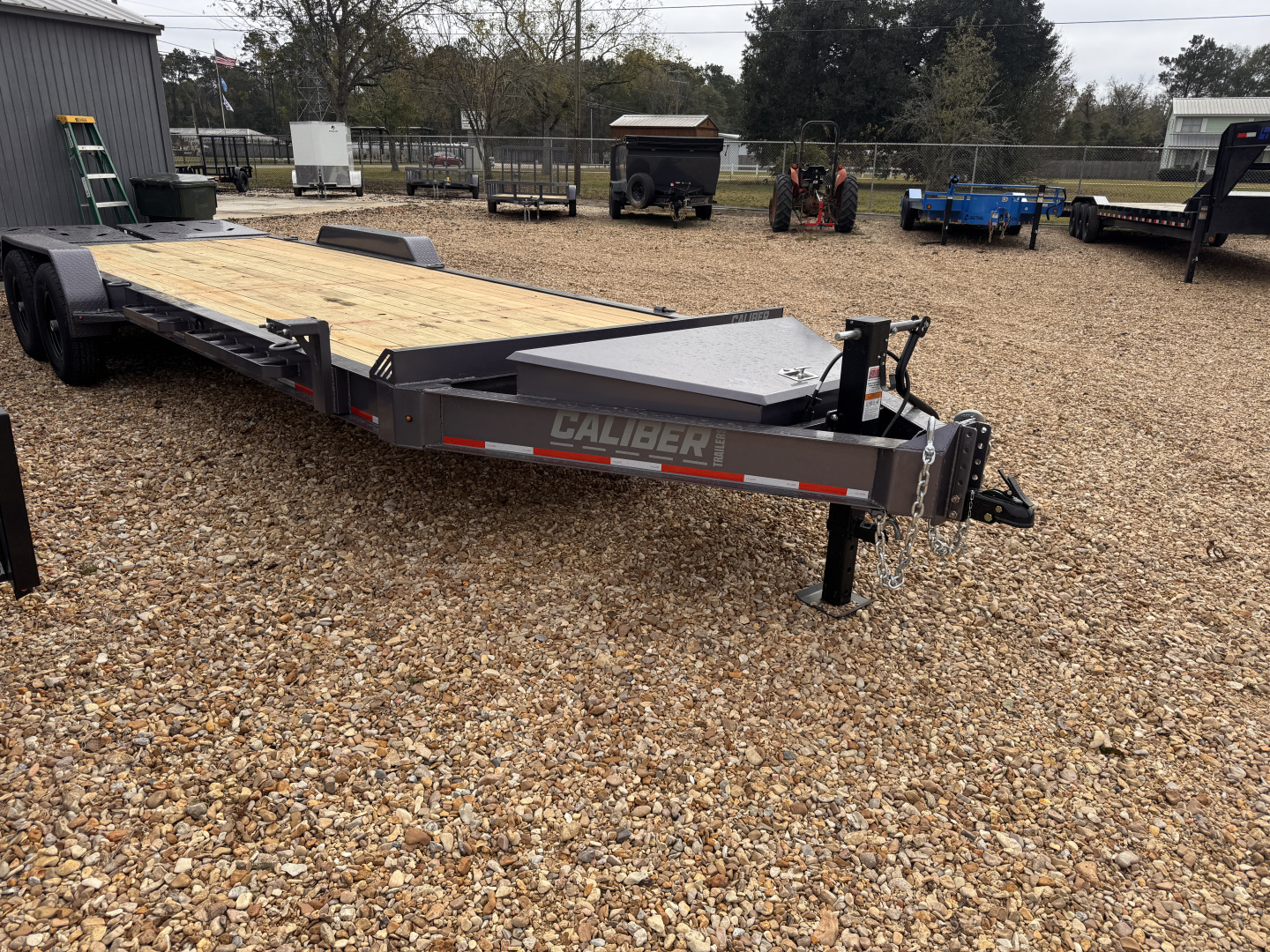 New 2026 Caliber Trailer Mfg 7x24 14K 8"I-Beam Equipment Trailer