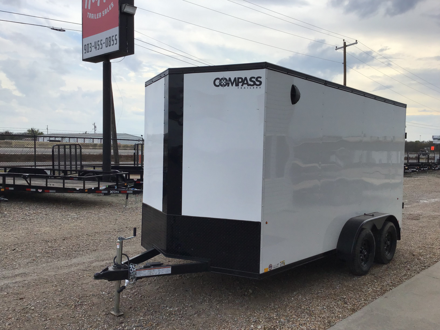 New 2026 Compass 7'x14' Enclosed Cargo Trailer - Indigo DLX