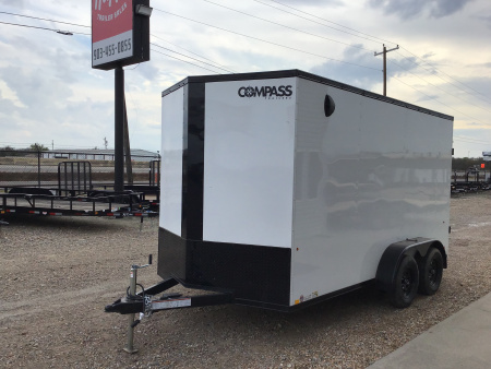 New 2026 Compass 7'x14' Enclosed Cargo Trailer - Indigo DLX