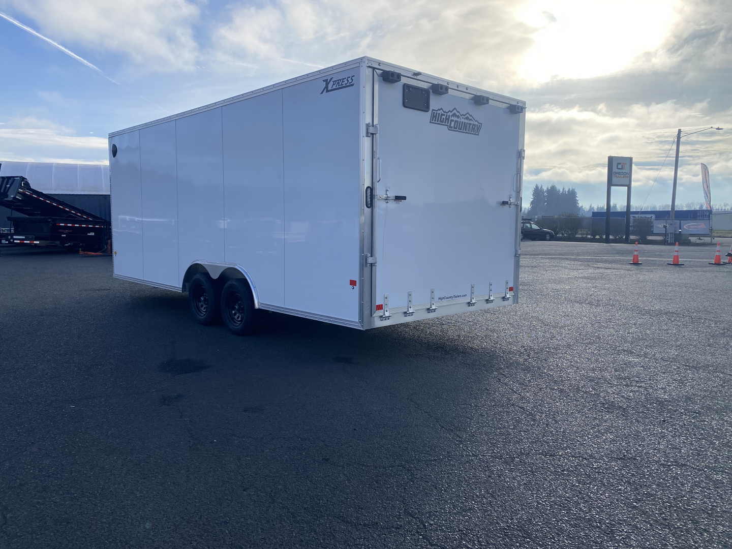 New 2026 ALCOM XPRESS 8.5x20 Aluminum Enclosed Car Hauler 7K GVWR