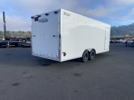 New 2026 ALCOM XPRESS 8.5x20 Aluminum Enclosed Car Hauler 7K GVWR
