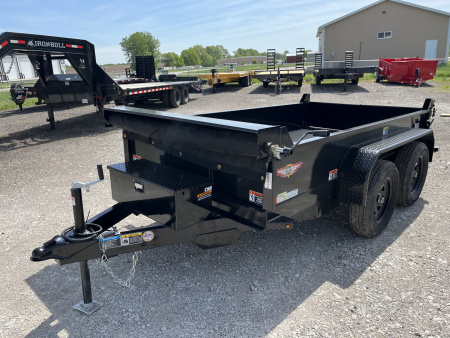 New 2026 H&H Black 62 x10' 7k Single Ram Homeowner Dump Trailer