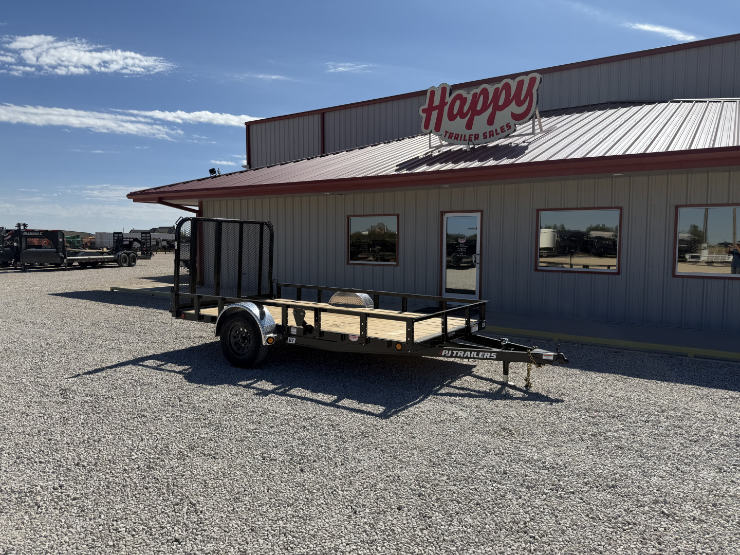 New 2026 PJ 77"x12' Single Axle Utility Trailer - U7