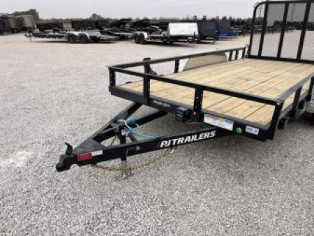 New 2026 PJ 77"x14' Tandem Axle Utility Trailer - UK