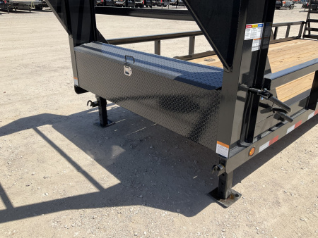 New 2026 PJ 83"x20' Gooseneck Angle Pipetop Trailer – P8