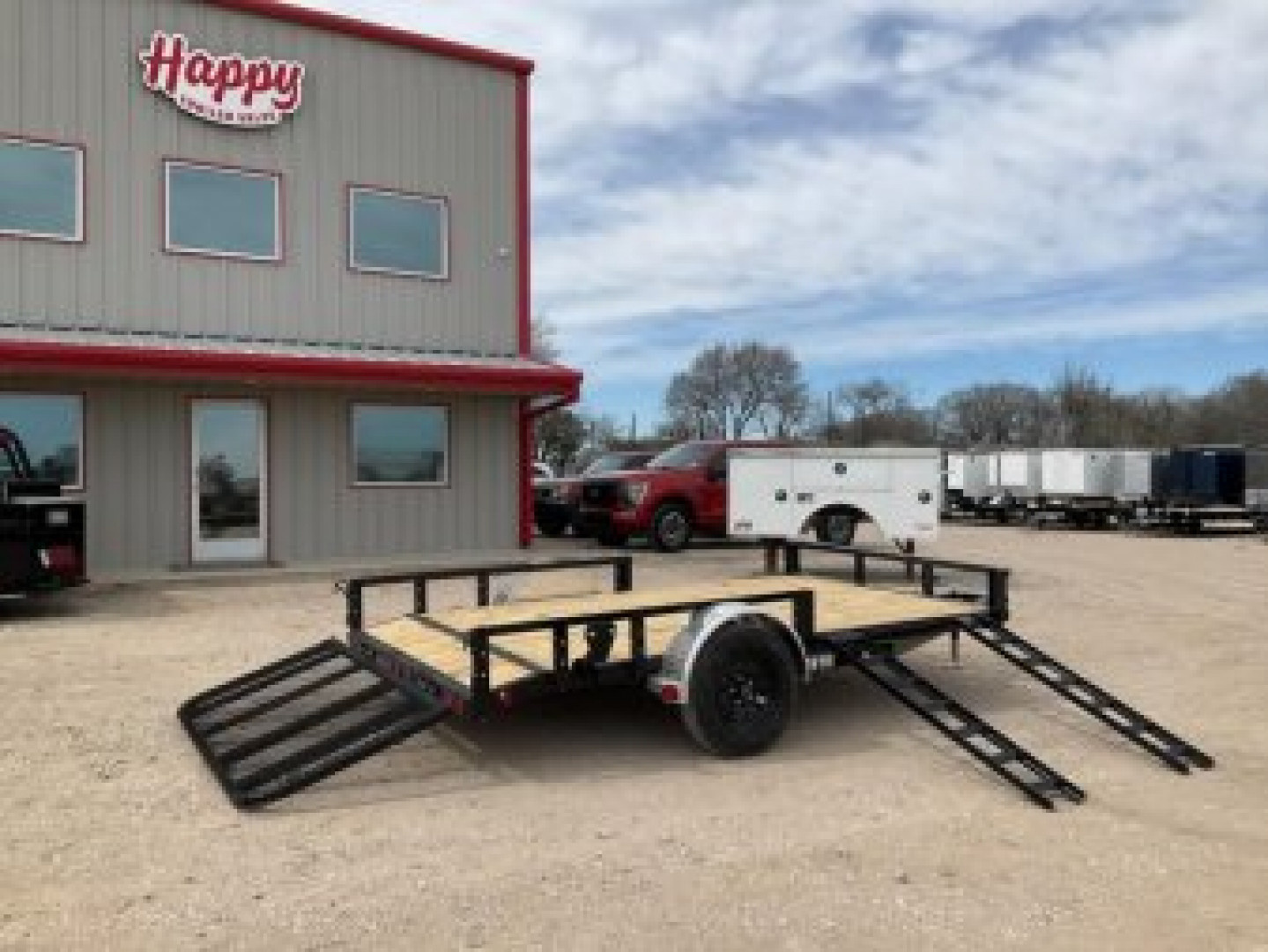 New 2026 PJ 77"x12' Single Axle Utility Trailer - U7