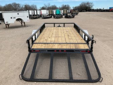 New 2026 PJ 77"x12' Single Axle Utility Trailer - U7