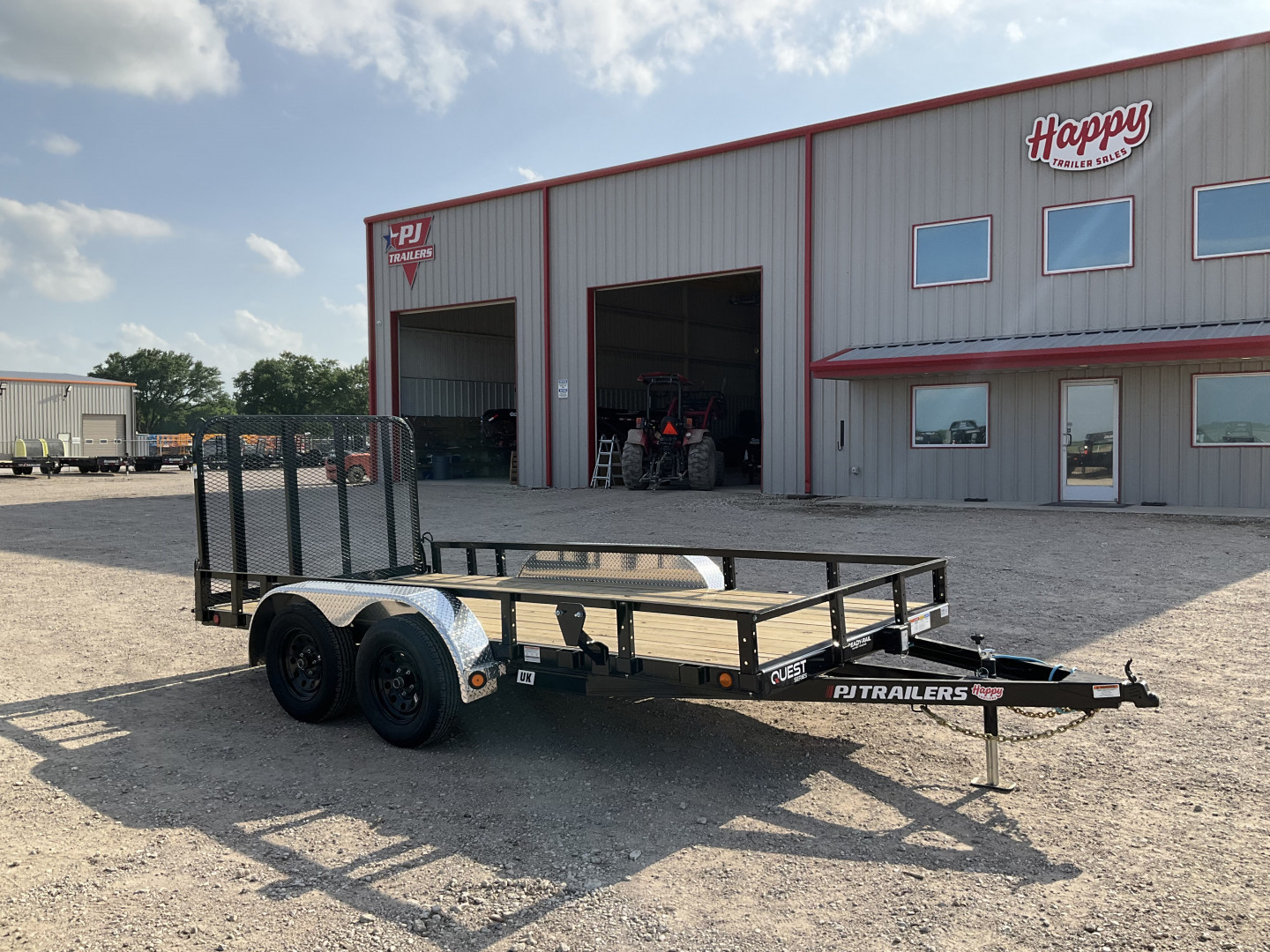 New 2026 PJ 77"x14' Tandem Axle Utility Trailer - UK