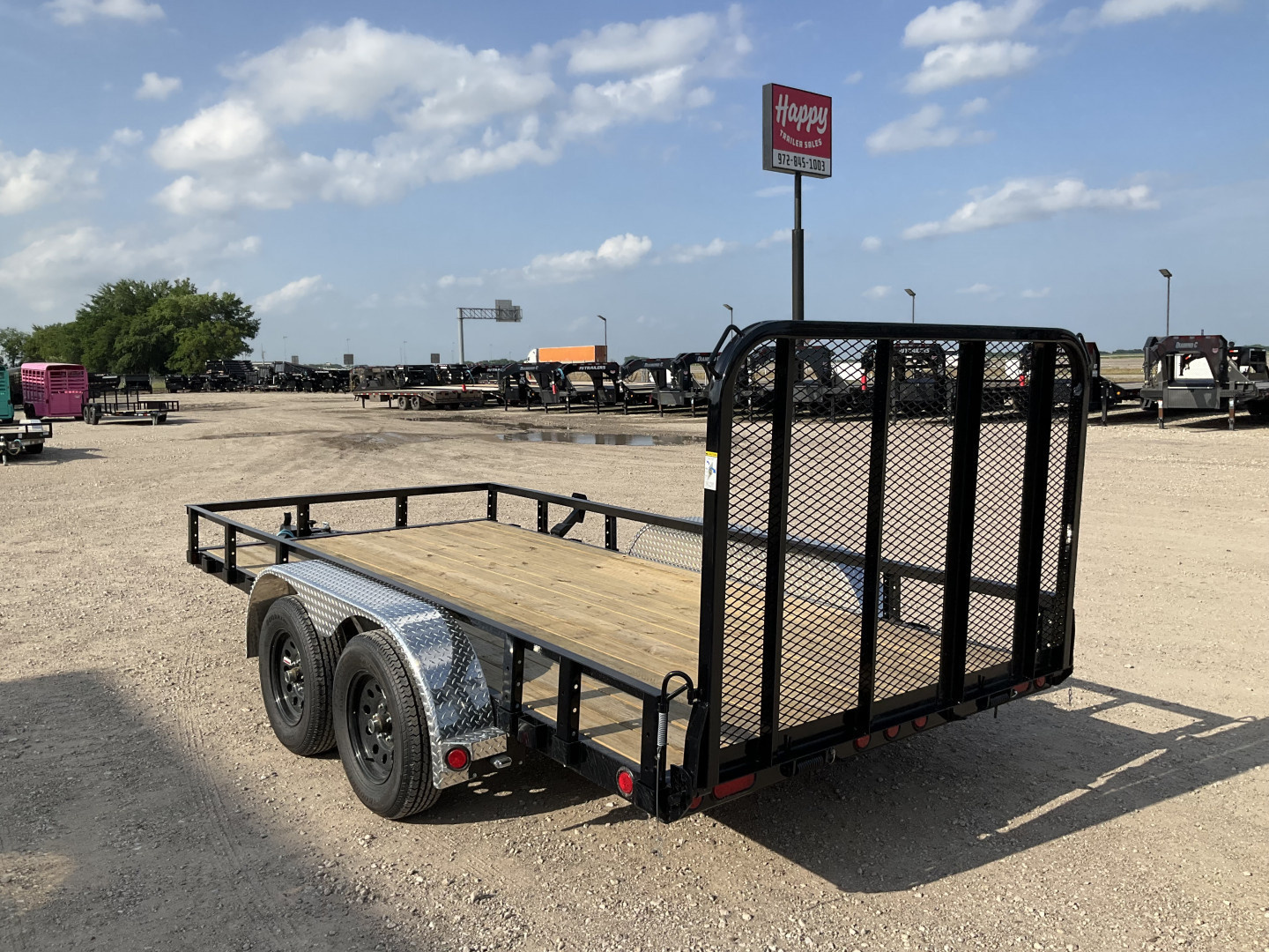 New 2026 PJ 77"x14' Tandem Axle Utility Trailer - UK