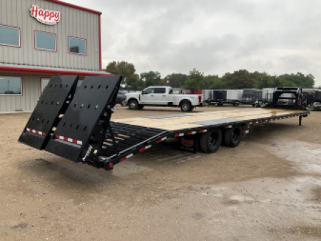 New 2026 PJ 102"x40' GN Low-Pro Air-Ride Flatbed w/ Duals - LD