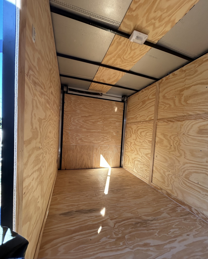 New 2026 Family Trailer 6x12 Tandem Axles Cargo / Enclosed Trailer-Screwless Exterior-Blackout Okg-Rear Spoiler