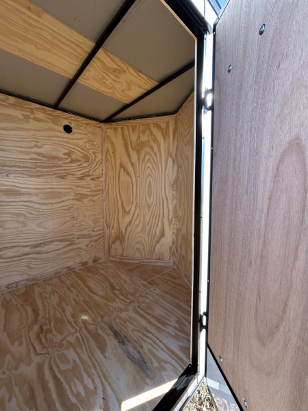 New 2026 Family Trailer 6x12 Tandem Axles Cargo / Enclosed Trailer-Screwless Exterior-Blackout Okg-Rear Spoiler