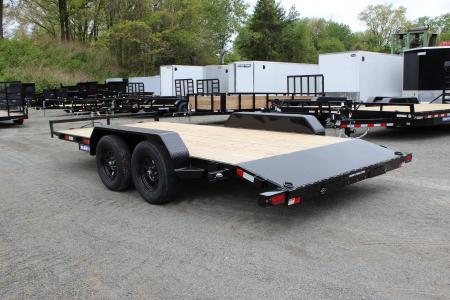 New 2026 Sure-Trac 7x16 Wood Deck Car Trailer