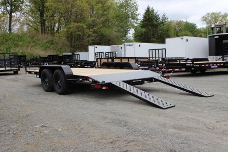 New 2026 Sure-Trac 7x16 Wood Deck Car Trailer