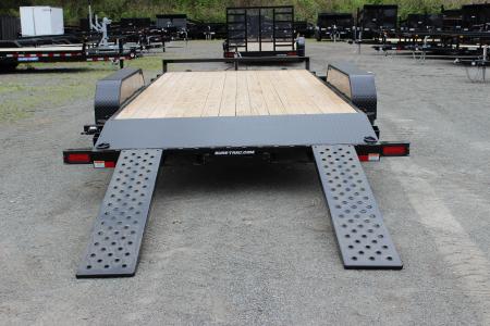 New 2026 Sure-Trac 7x16 Wood Deck Car Trailer