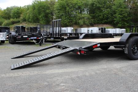 New 2026 Sure-Trac 7x16 Wood Deck Car Trailer
