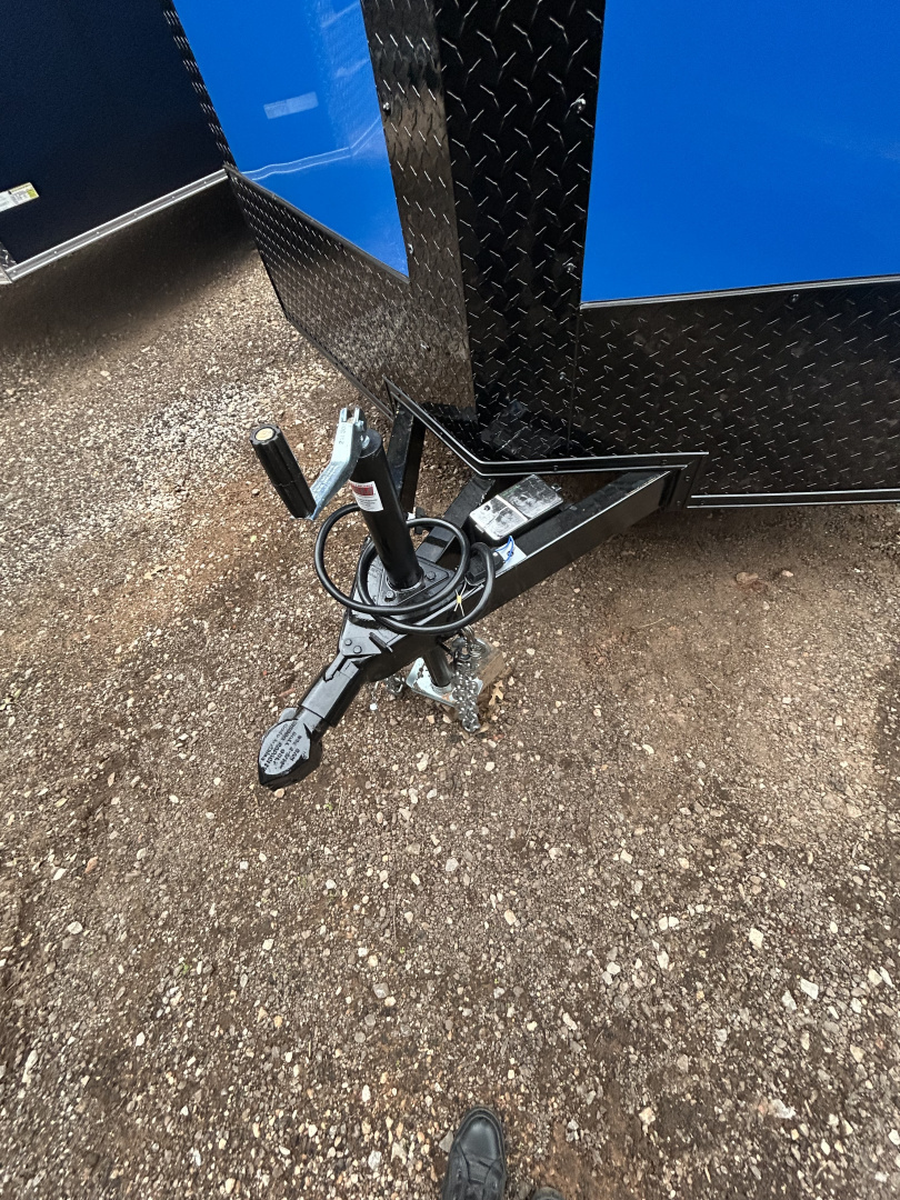 New 2026 Family Trailer 7x14 Tandem Axles Cargo / Enclosed Trailer-Screwless Exterior-Blackout Pkg.-Rear Spoiler