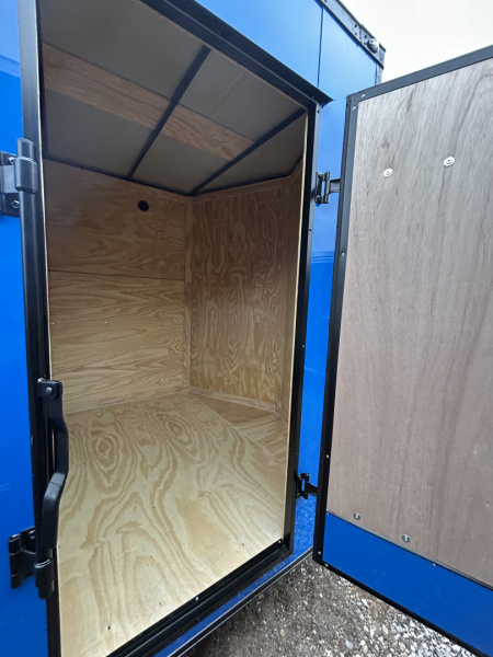 New 2026 Family Trailer 7x14 Tandem Axles Cargo / Enclosed Trailer-Screwless Exterior-Blackout Pkg.-Rear Spoiler