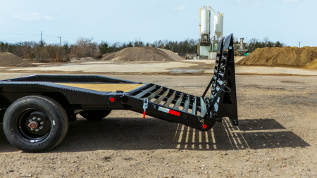 New 2026 Iron Bull EHB0222102 Equipment Trailer / 102" WIDE X 22' (18' FLAT 4' DOVETAIL ) RAMPPAGE RAMPS / 2-10,000# ELECTRIC BRAKE AXLES / 235/75R 17.5" 18 PLY TIRE AND WHEEL / MATCHING SPARE TIRE AND WHEEL / JUMBO TOOL BOX