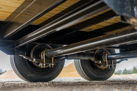 New 2026 Iron Bull EHB0222102 Equipment Trailer / 102" WIDE X 22' (18' FLAT 4' DOVETAIL ) RAMPPAGE RAMPS / 2-10,000# ELECTRIC BRAKE AXLES / 235/75R 17.5" 18 PLY TIRE AND WHEEL / MATCHING SPARE TIRE AND WHEEL / JUMBO TOOL BOX