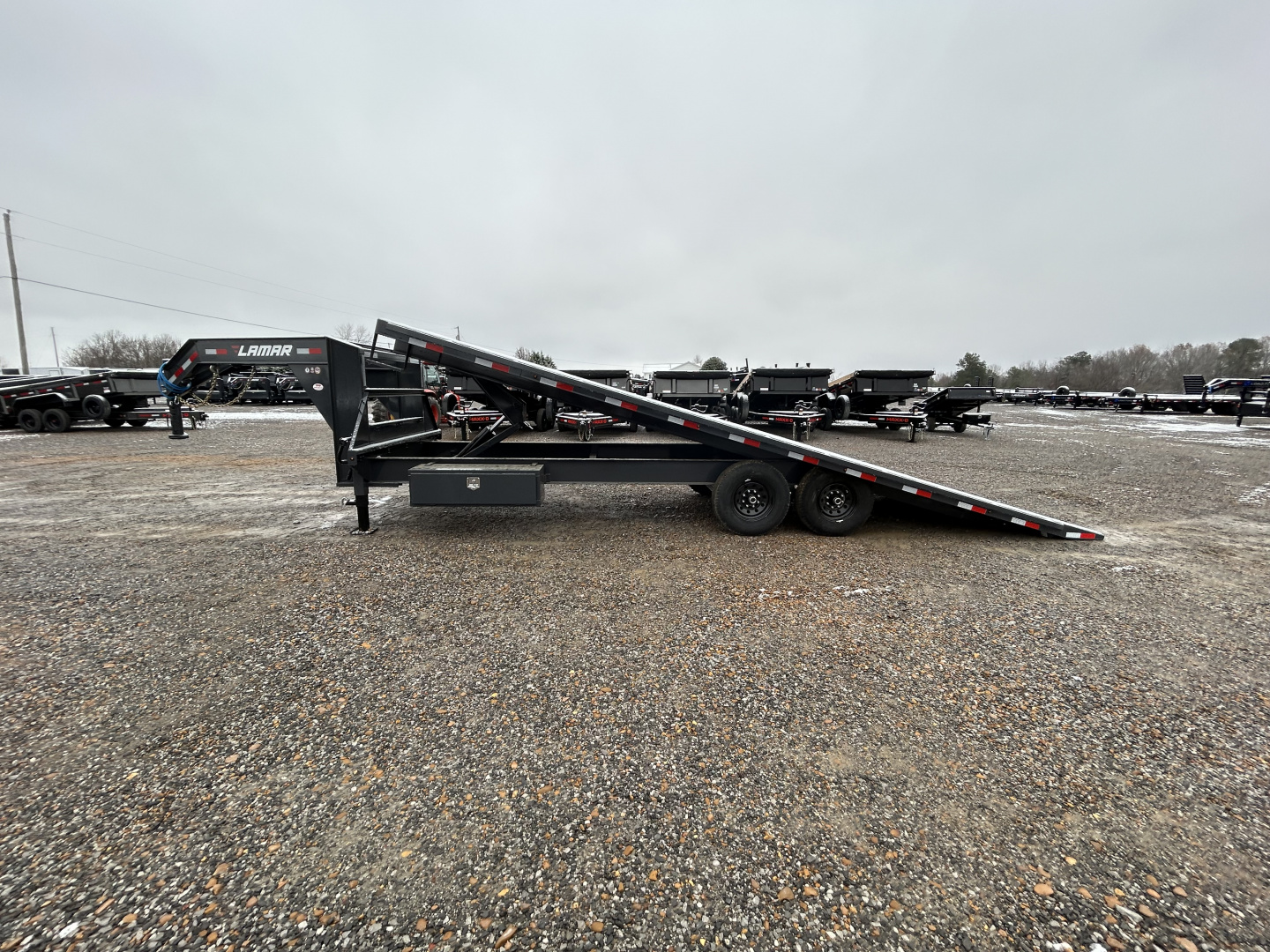 New 2026 Lamar Deckover Tilt Trailer | 102" x 24' 14K GVWR