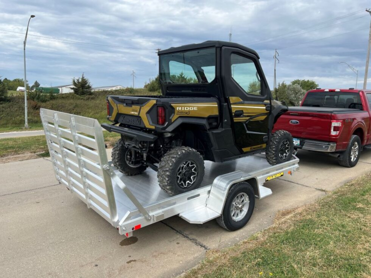 New 2026 Aluma 7712H-S-BT Utility Trailer / ALL ALUMINUM / 77" WIDE X 142" LONG