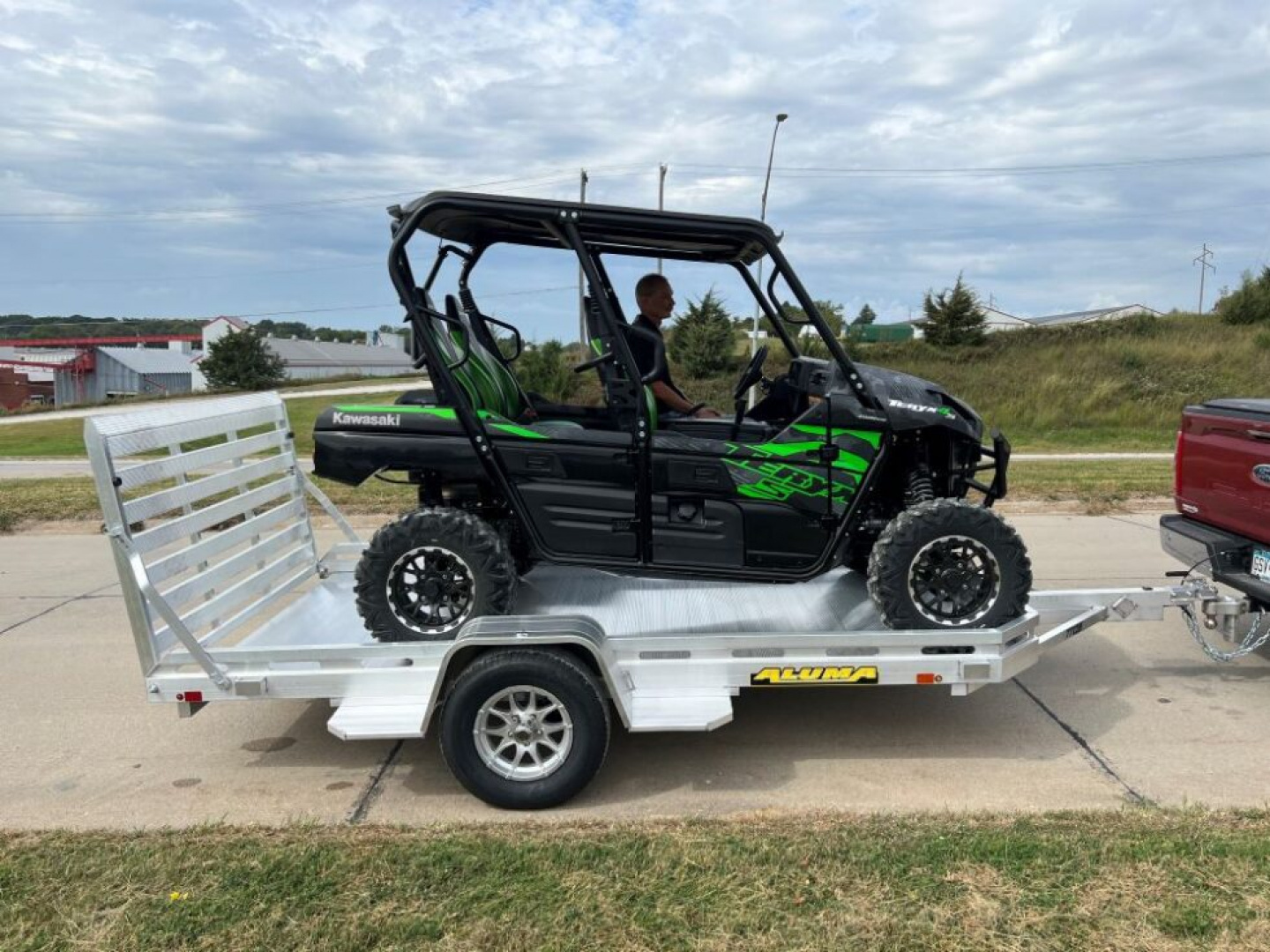 New 2026 Aluma 7712H-S-BT Utility Trailer / ALL ALUMINUM / 77" WIDE X 142" LONG