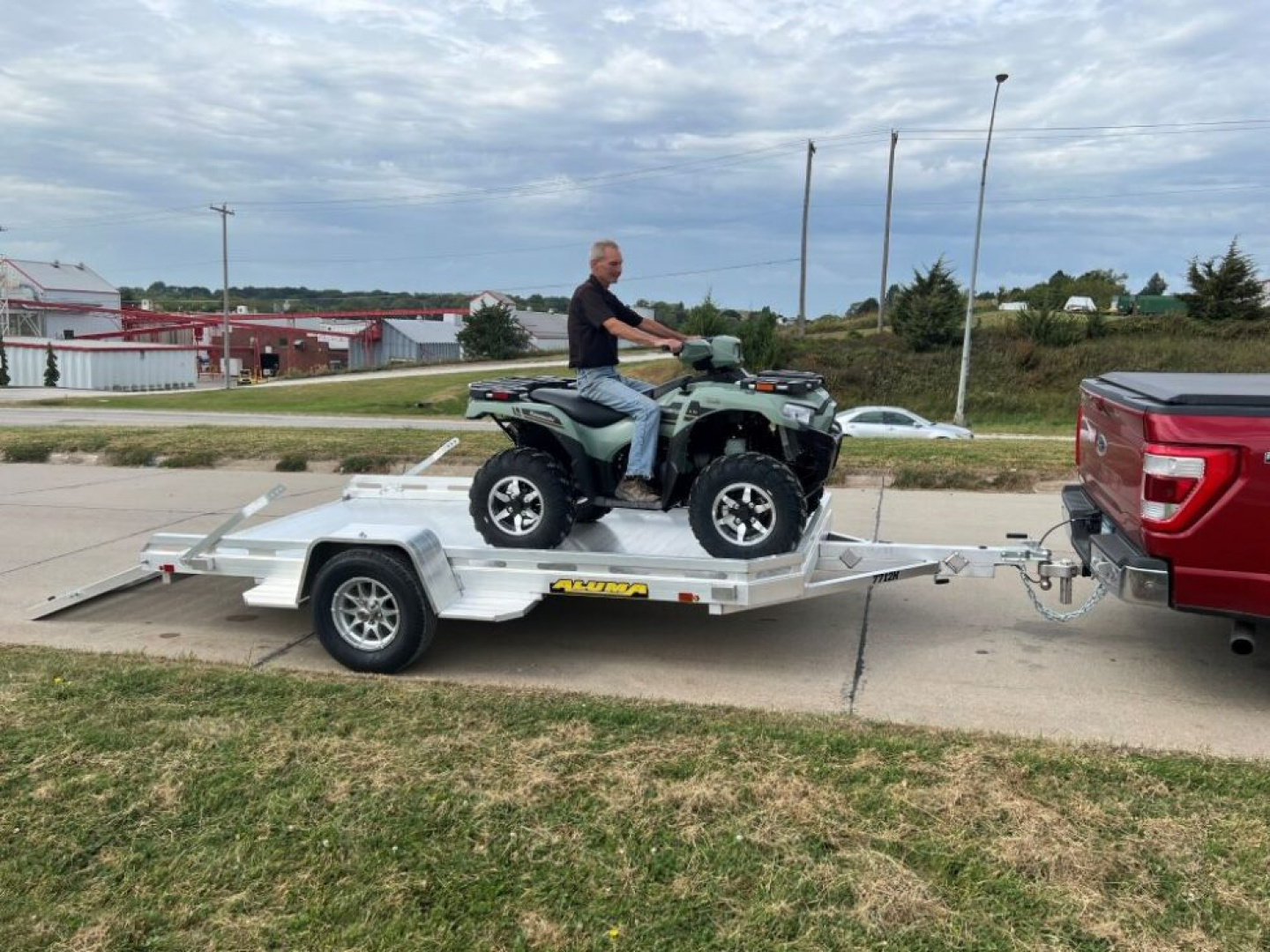 New 2026 Aluma 7712H-S-BT Utility Trailer / ALL ALUMINUM / 77" WIDE X 142" LONG