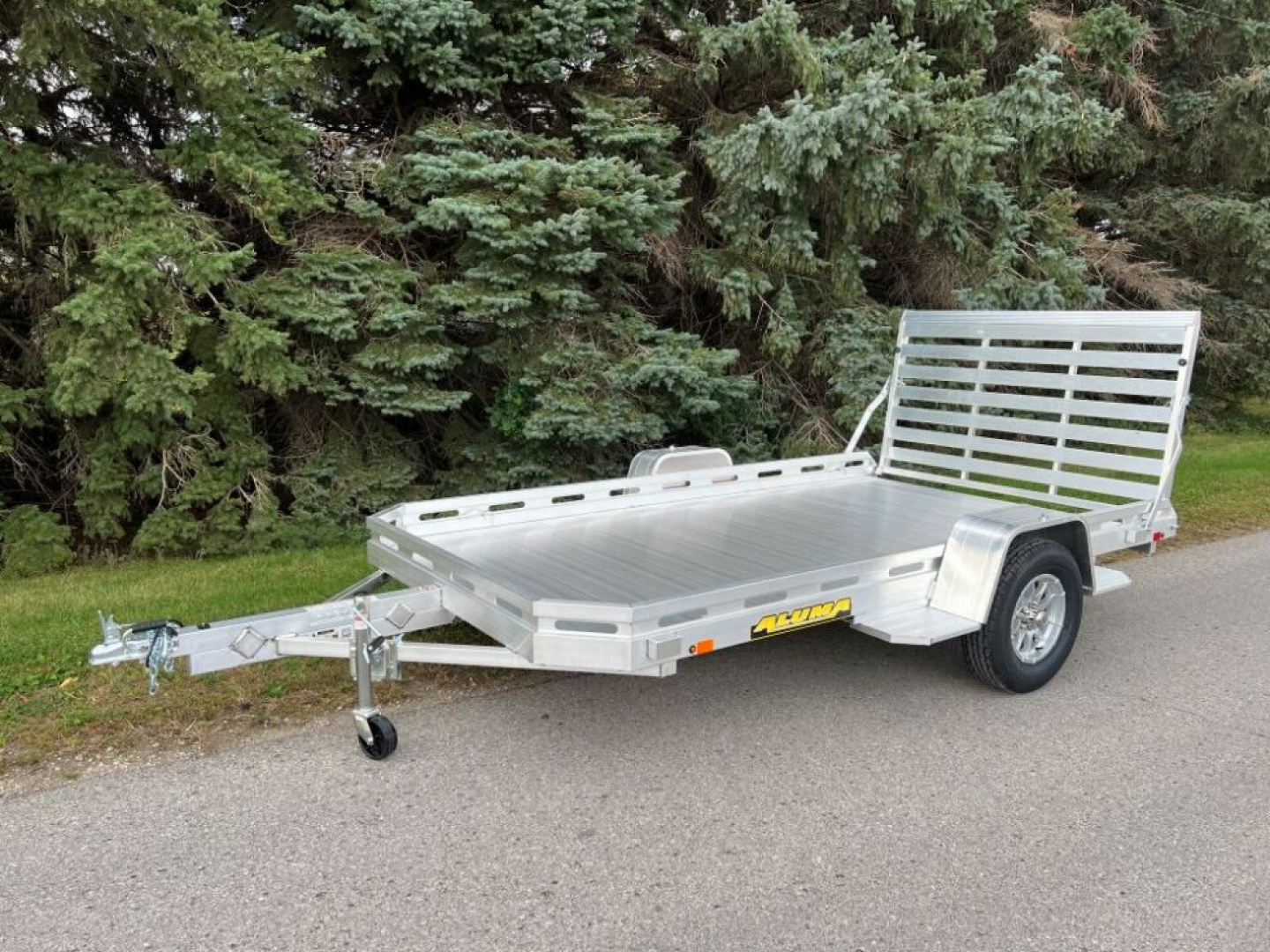 New 2026 Aluma 7712H-S-BT Utility Trailer / ALL ALUMINUM / 77" WIDE X 142" LONG