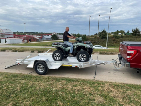 New 2026 Aluma 7712H-S-BT Utility Trailer / ALL ALUMINUM / 77" WIDE X 142" LONG