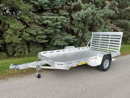 New 2026 Aluma 7712H-S-BT Utility Trailer / ALL ALUMINUM / 77" WIDE X 142" LONG
