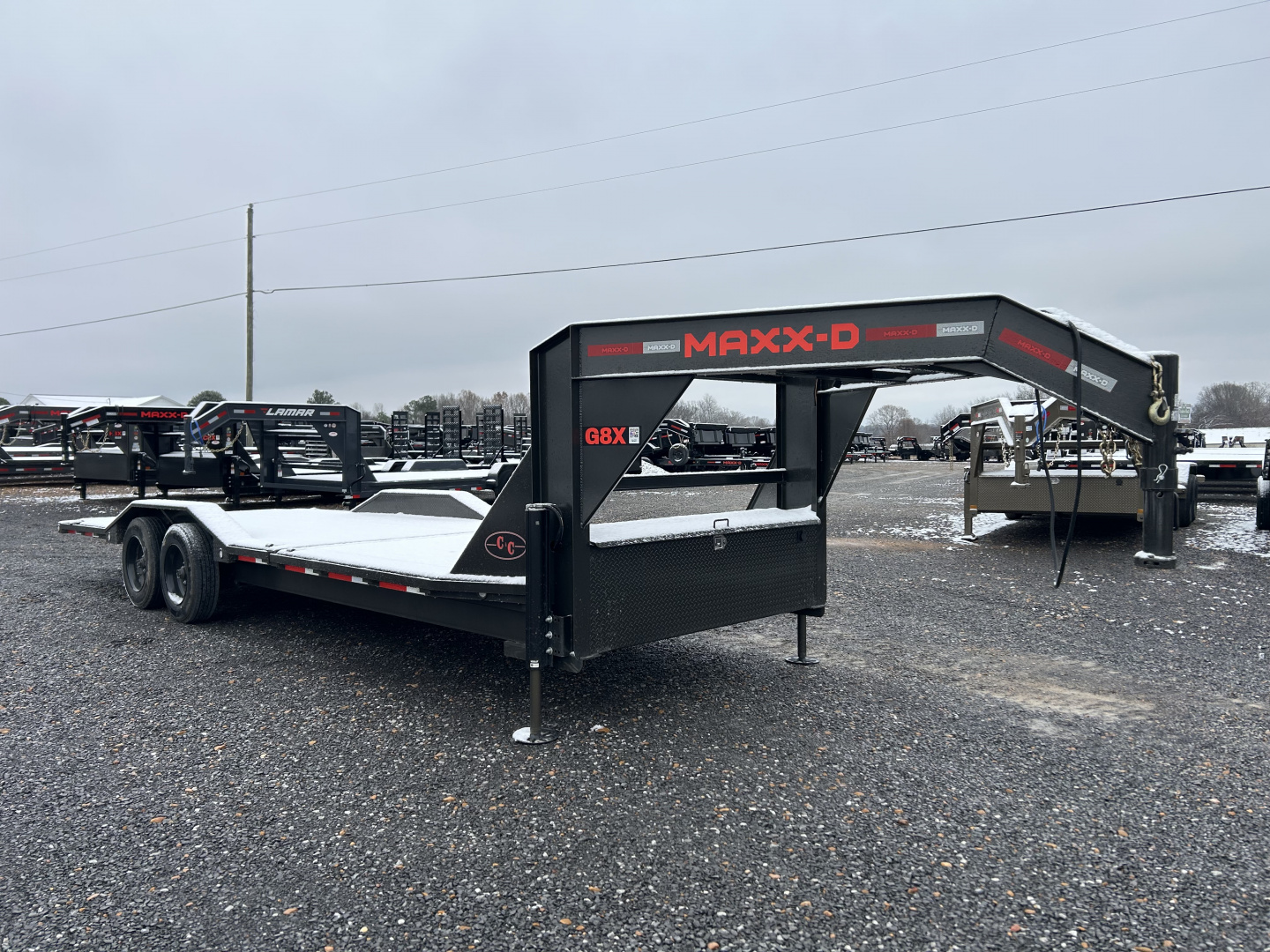 Used 2023 MAXXD 102"x24' 16k Gravity Tilt Gooseneck Trailer