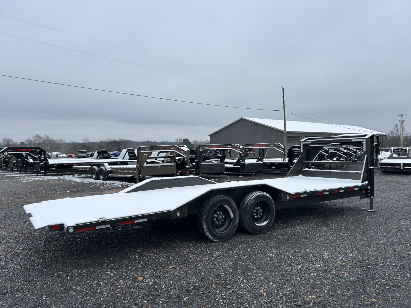 Used 2023 MAXXD 102"x24' 16k Gravity Tilt Gooseneck Trailer