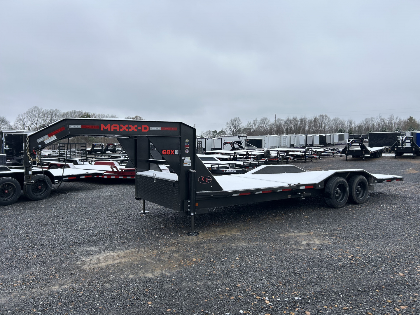 Used 2023 MAXXD 102"x24' 16k Gravity Tilt Gooseneck Trailer