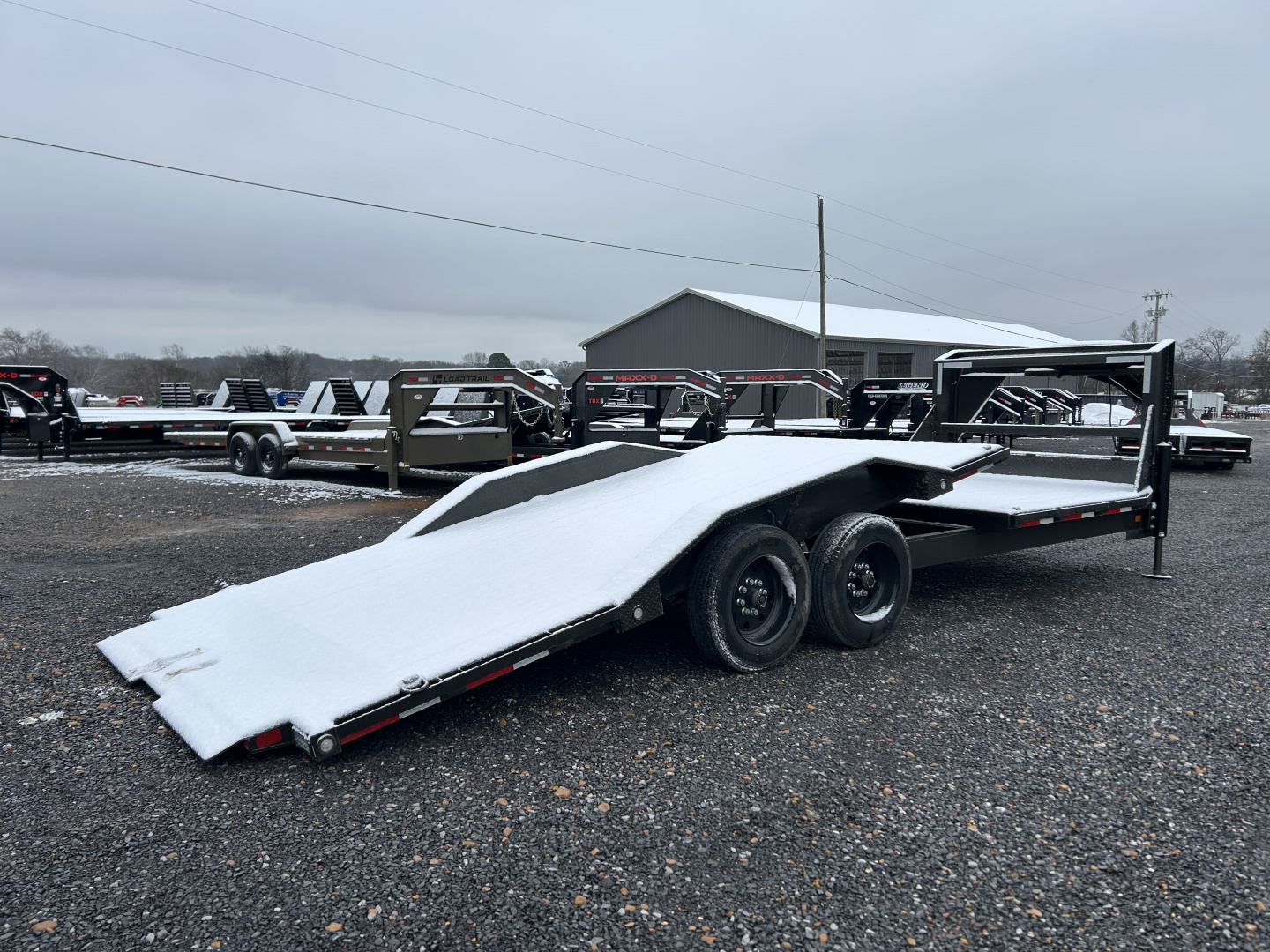 Used 2023 MAXXD 102"x24' 16k Gravity Tilt Gooseneck Trailer