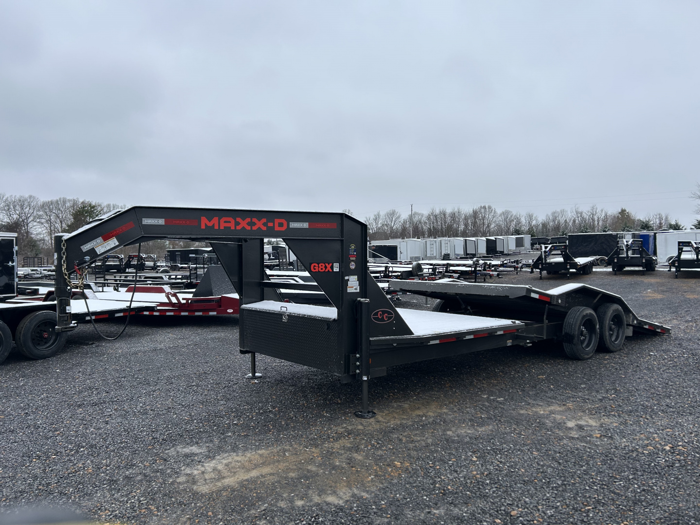 Used 2023 MAXXD 102"x24' 16k Gravity Tilt Gooseneck Trailer