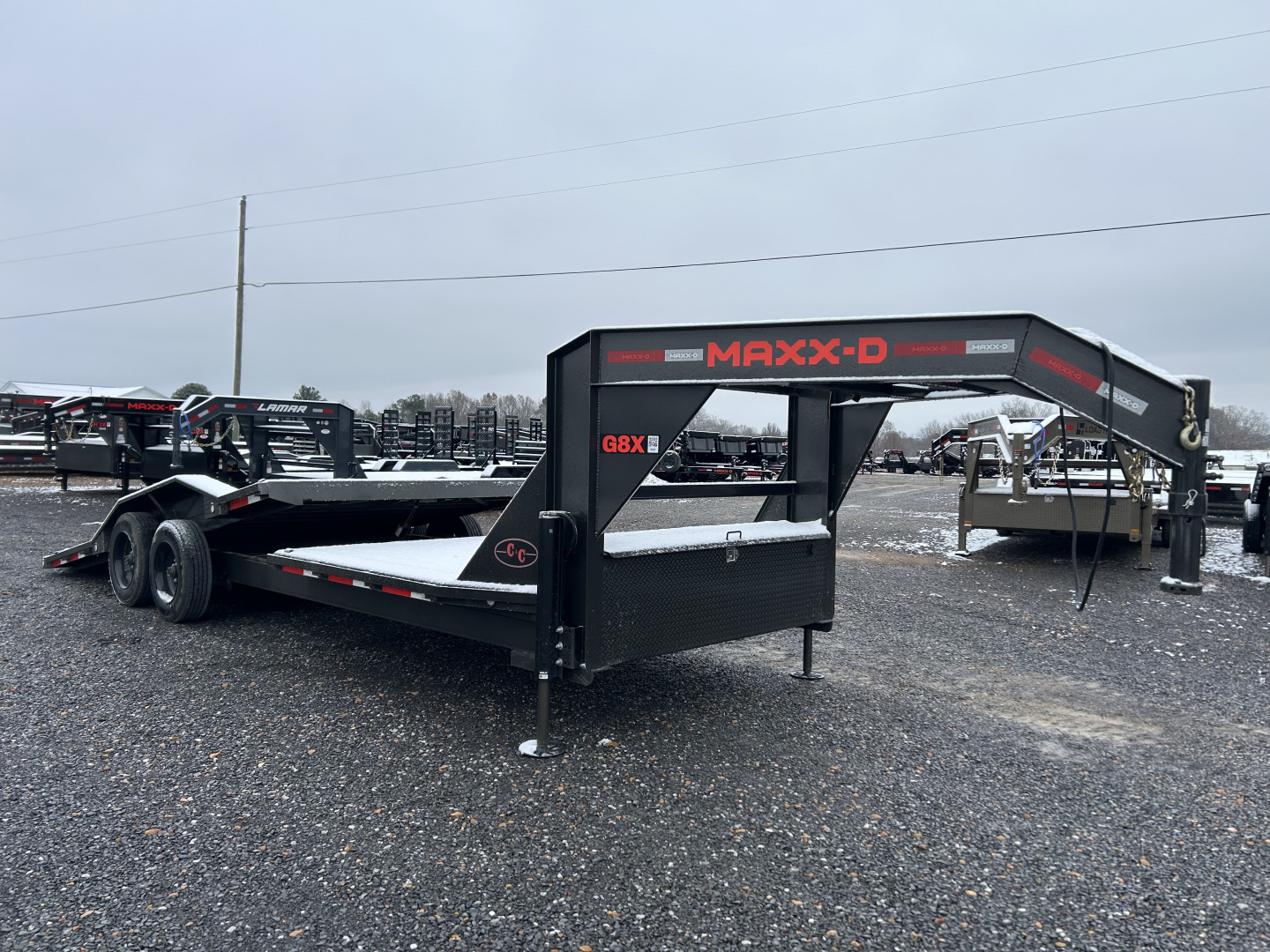 Used 2023 MAXXD 102"x24' 16k Gravity Tilt Gooseneck Trailer