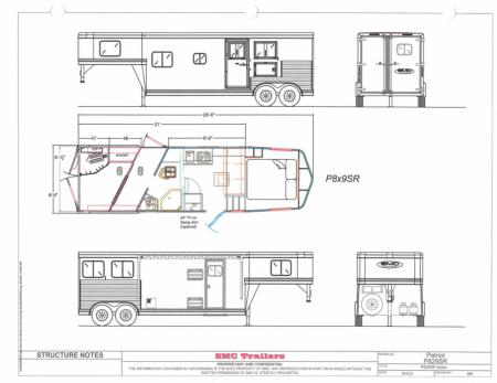 New 2026 SMC 2H 9' LQ Horse Trailer