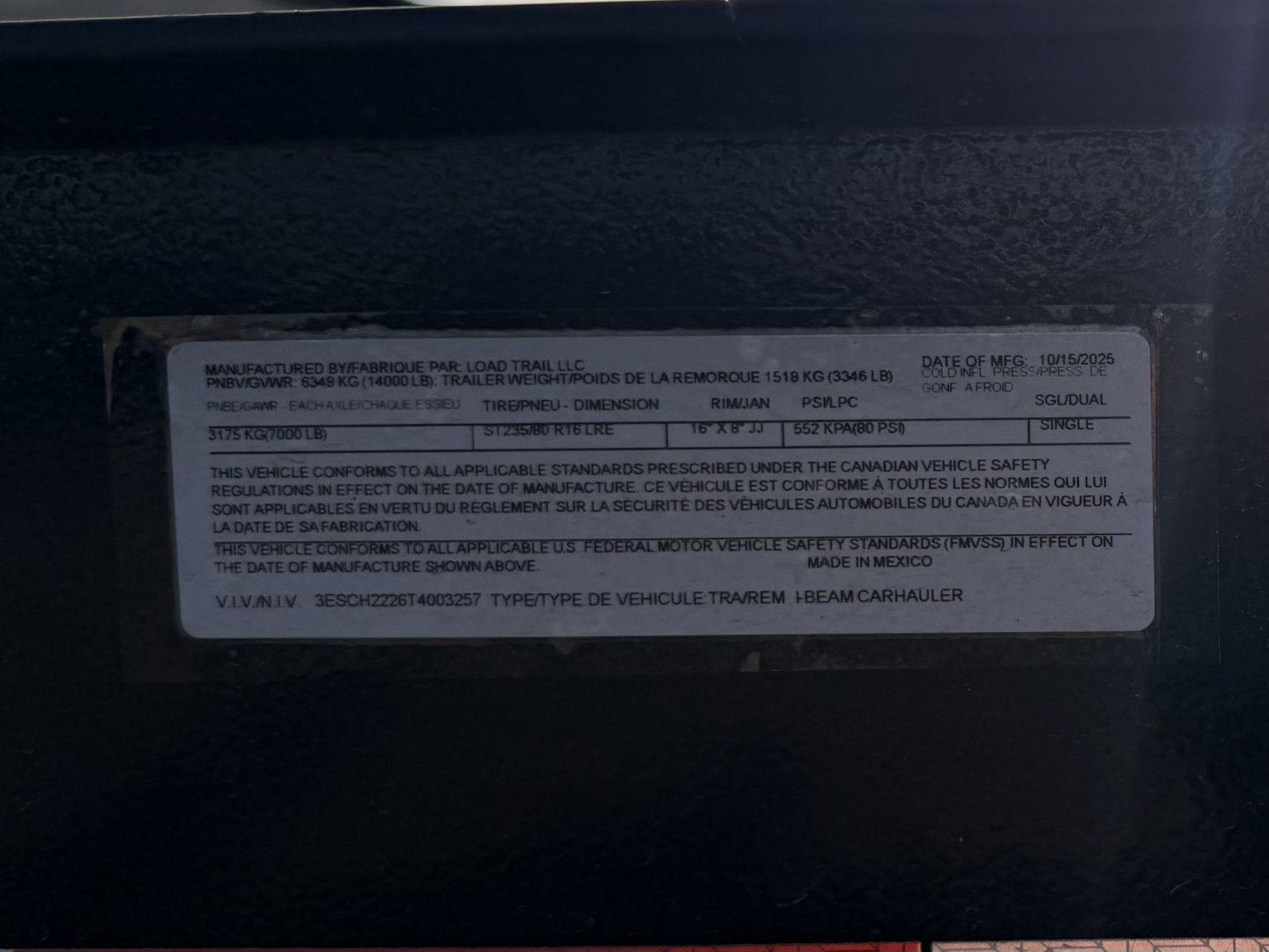 New 2026 Load Trail 7-HD22 I-Beam Equipment Hauler W/ Max Ramps 14ply Tires 14K GVWR