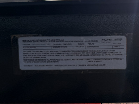 New 2026 Load Trail 7-HD22 I-Beam Equipment Hauler W/ Max Ramps 14ply Tires 14K GVWR