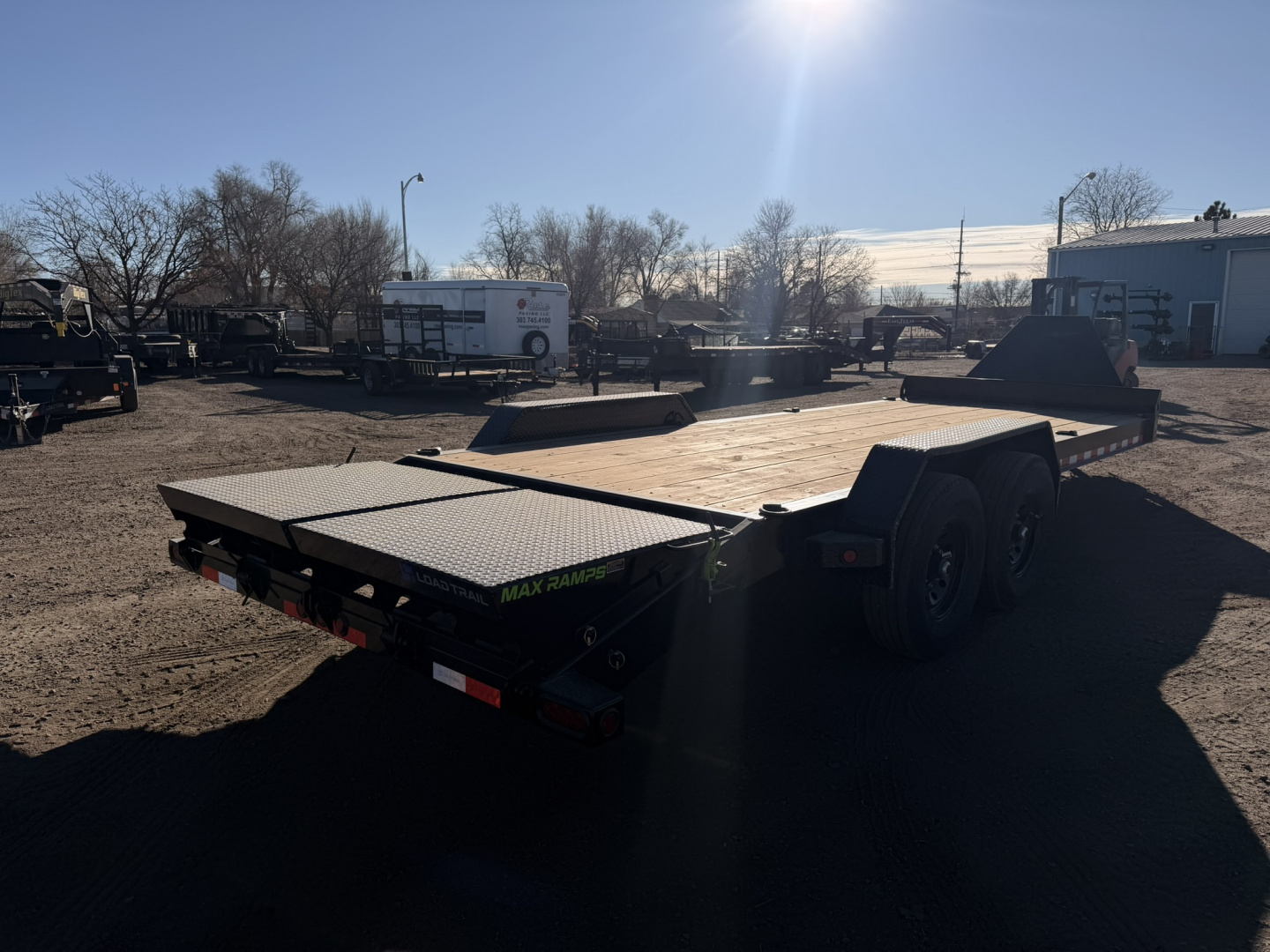 New 2026 Load Trail 7-HD22 I-Beam Equipment Hauler W/ Max Ramps 14ply Tires 14K GVWR