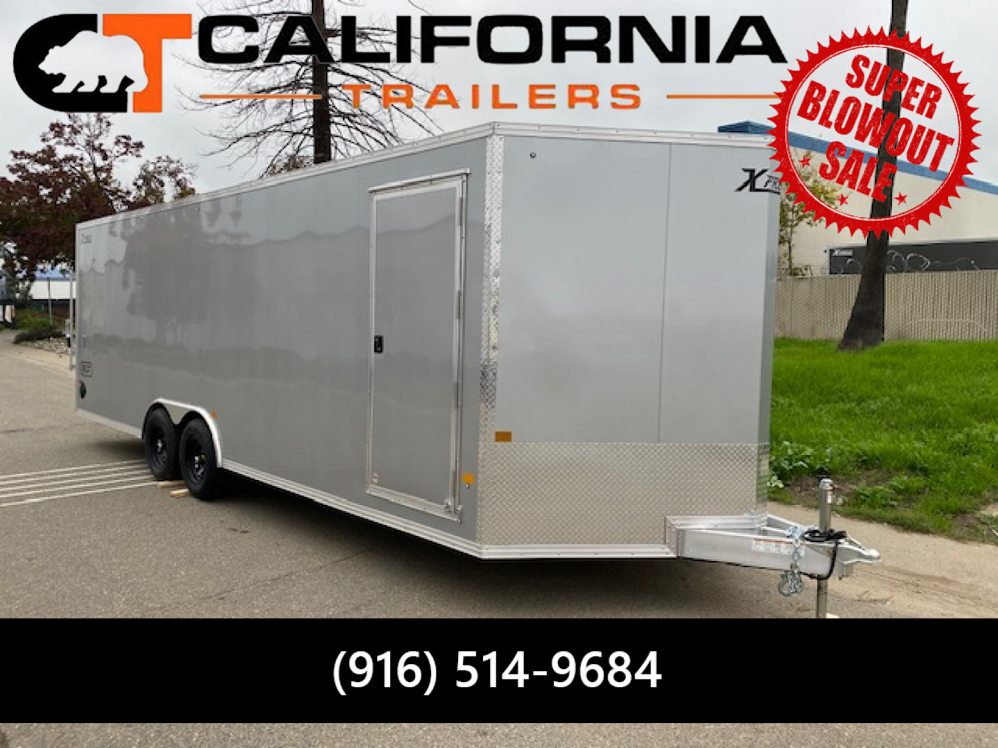 New 8.5x24 Tandem Axle 10K Car Hauler Enclosed