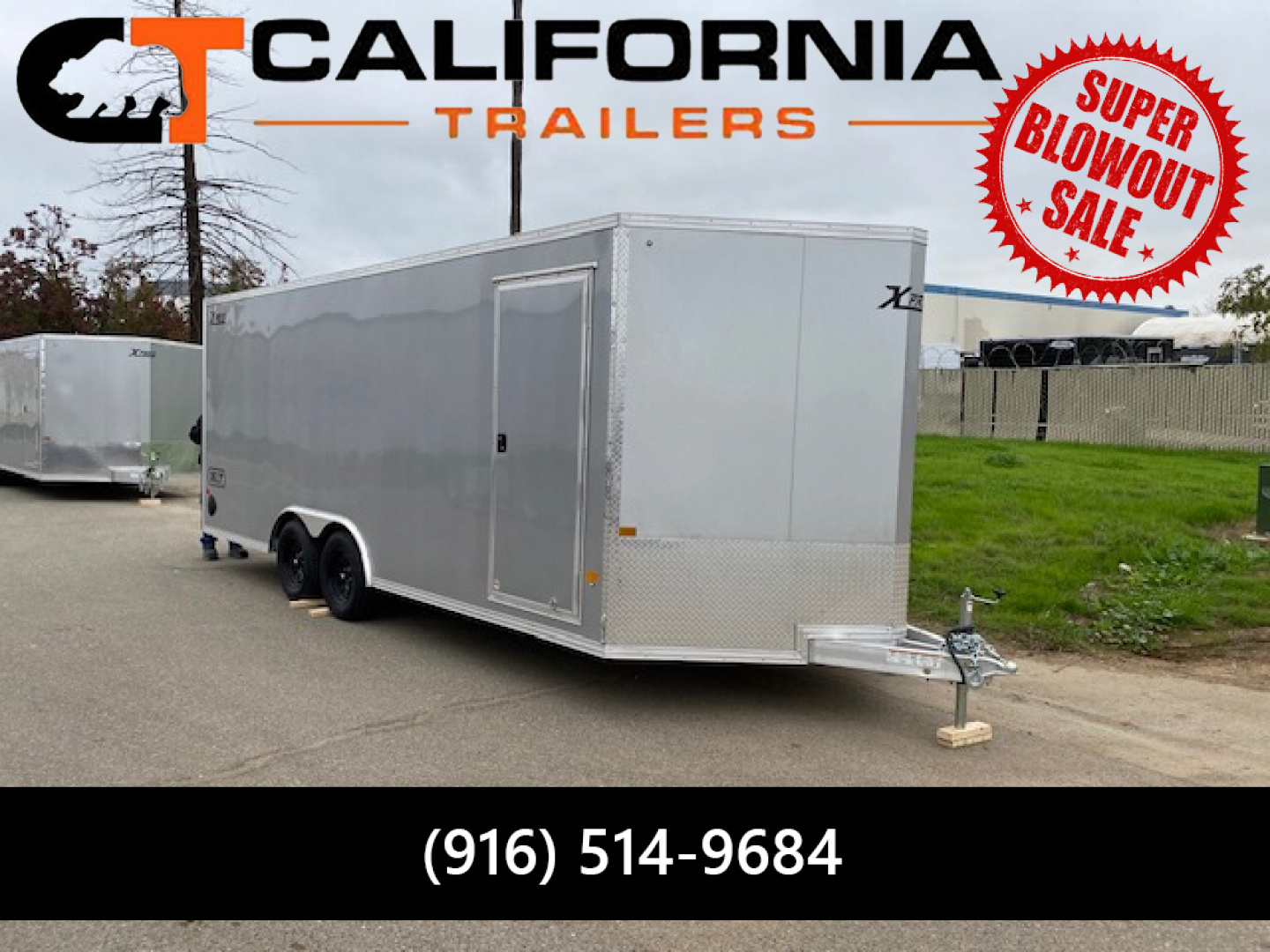 New 8.5X20 Tandem Axle 7K Car Hauler Enclosed
