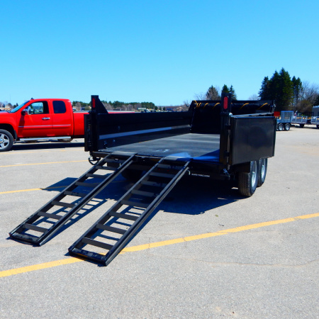 New 2026 Sure-Trac 7x14 14k Telescopic Dump Trailer