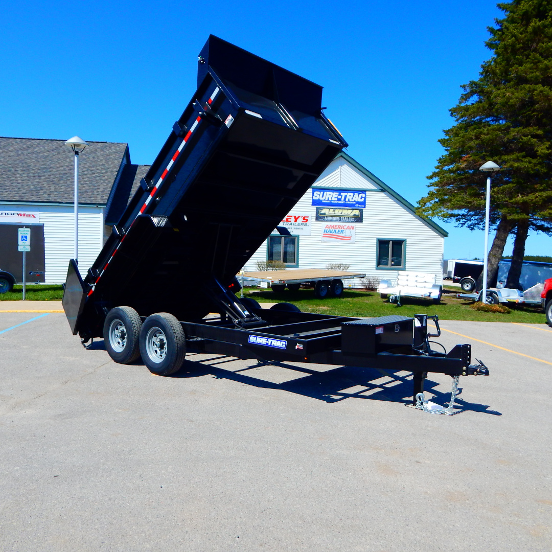 New 2026 Sure-Trac 7x14 14k Scissor Dump Trailer