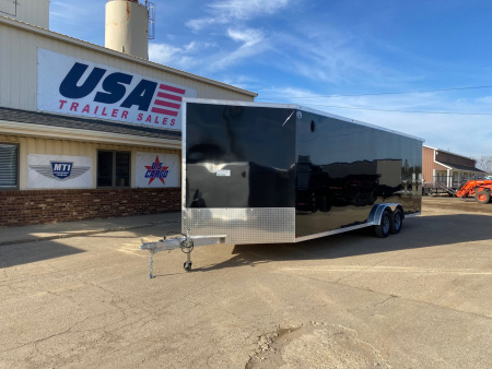 New 2026 Lightning Trailers 7.5x29 Aluminum 4-Place W/7FT Height Snowmobile Trailer