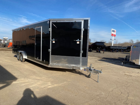 New 2026 Lightning Trailers 7.5x29 Aluminum 4-Place W/7FT Height Snowmobile Trailer